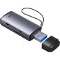Картридер BASEUS Lite Series USB-A to SD/TF Grey (WKQX060013)