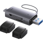 Картридер BASEUS Lite Series USB-A & USB-C to SD/TF Grey (WKQX060113) - Фото 5