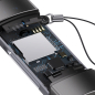 Картридер BASEUS Lite Series USB-A & USB-C to SD/TF Grey (WKQX060113) - Фото 6