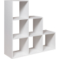 Стеллаж МЕБЕЛЬ-КЛАСС Куб-4 белый 111,6х35,2х111,4 см (16965359) - Фото 2