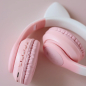 Наушники-гарнитура беспроводные MIRU CAT EP-W10 (розовый) - Фото 13