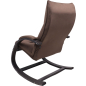 Кресло-качалка LESET Морено венге/коричневый велюр V 23 (87786) - Фото 5