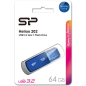 USB-флешка 64 Гб SILICON POWER Helios 202 USB 3.2 Blue (SP064GBUF3202V1B) - Фото 4