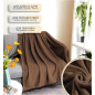 Плед флисовый PERFECTO LINEA Dream 150x200 см коричневый (60-150203) - Фото 4