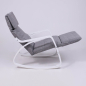 Кресло-качалка AKSHOME Smart ткань серый/белый (104984) - Фото 15