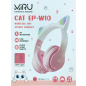 Наушники-гарнитура беспроводные MIRU CAT EP-W10 Pink + Колонка портативная беспроводная DEFENDER Enjoy S600 - Фото 8