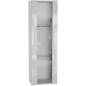 Шкаф навесной НК МЕБЕЛЬ Point тип-21 белый/белый глянец 40х29х126 см
