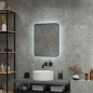 Зеркало для ванной с подсветкой КОНТИНЕНТ Torry Black LED 500x700 (ЗЛП1530) - Фото 7