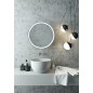 Шкаф с зеркалом для ванной КОНТИНЕНТ Torneo LED D70 белый (МВК085) - Фото 13