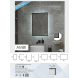 Зеркало для ванной с подсветкой КОНТИНЕНТ Amer Black LED 500x700 ореольная теплая/холодная подсветка (ЗЛП1525) - Фото 5