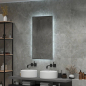Зеркало для ванной с подсветкой КОНТИНЕНТ Amer Black LED 600x1000 ореольная теплая/холодная подсветка (ЗЛП1526) - Фото 7