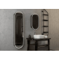Шкаф с зеркалом для ванной КОНТИНЕНТ Elmage Black LED 45 (МВК049) - Фото 11