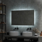 Зеркало для ванной с подсветкой КОНТИНЕНТ Amer Black LED 1000x700 ореольная теплая/холодная подсветка (ЗЛП1523) - Фото 7