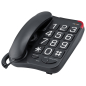 Телефон домашний проводной TEXET TX-201 Black