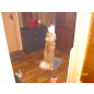 Когтеточка из джута CAT-HOUSE Столбик 35×35×60 см серый (4810801202307)