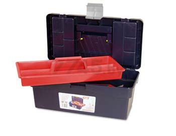 Ящик для инструмента пластмассовый 40x21,7x16,6 см с лотком TAYG 12 (112003) - Фото 3