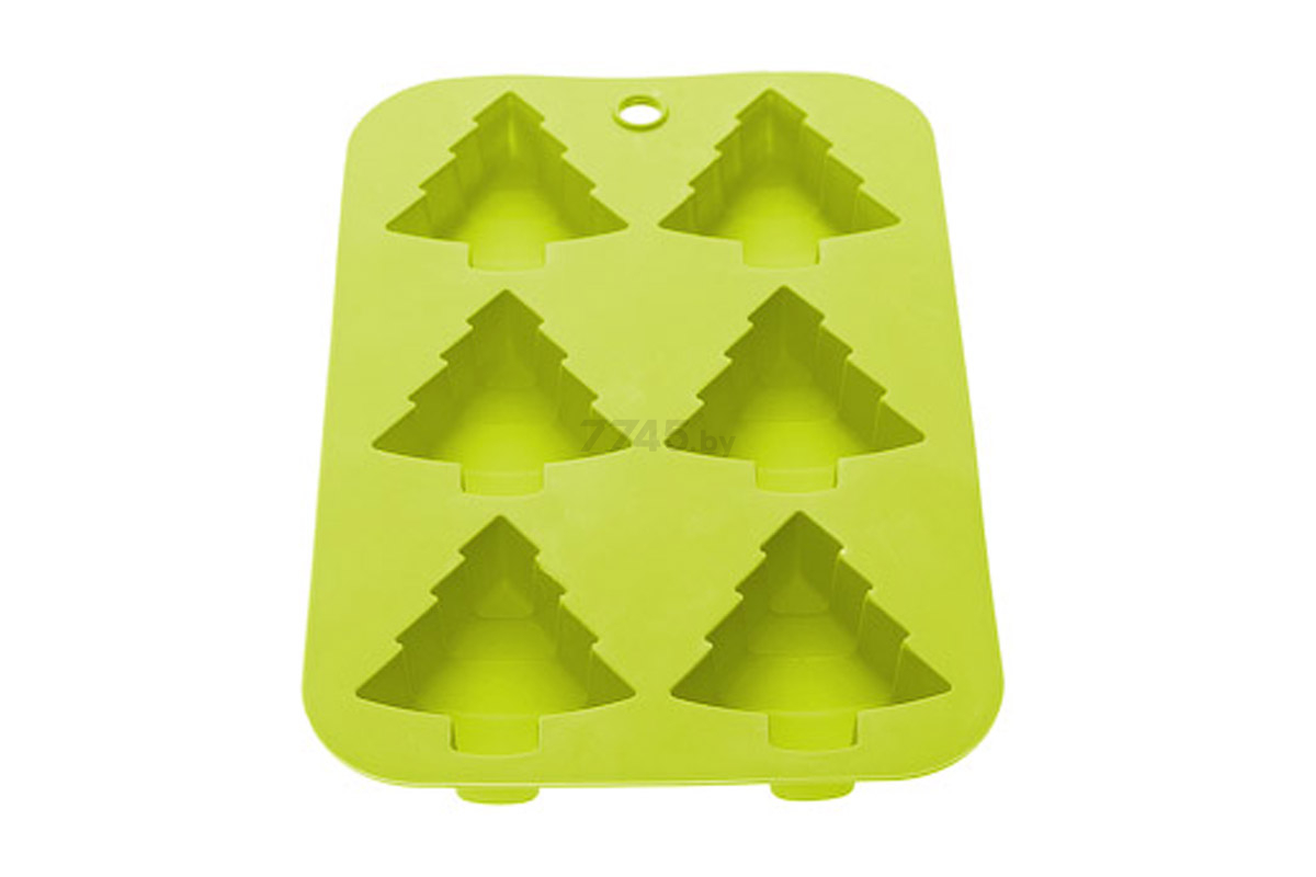 Форма для выпечки силиконовая елки 25,5х17,5х3 см PERFECTO LINEA зеленая (20-002213)