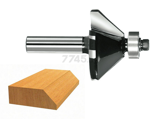 Фреза по дереву фасочная 11х14,7х56 мм BOSCH Standard for Wood (2608628352) - Фото 2