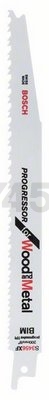 Полотно для сабельной пилы BOSCH Progressor for Wood and Metal S3456ХF 200 мм 5 штук (2608654406)