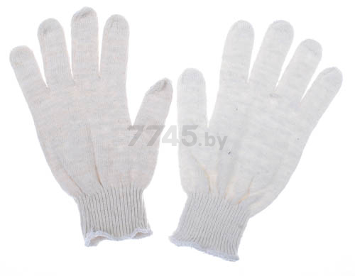 Перчатки хлопчатобумажные с ПВХ точечным покрытием (Волна) размер S КОНТИНЕНТ-СИТИ От минимальных рисков (403В) - Фото 2