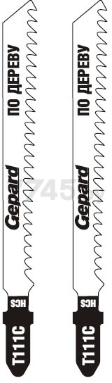 Пилка для электролобзика GEPARD по дереву T111C 2 штуки (GP0630-13)