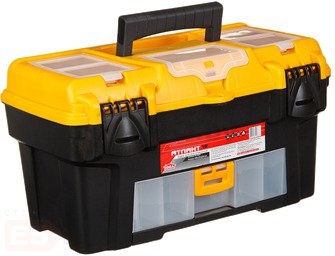 Ящик для инструмента пластмассовый АТЛАНТ 43х23,5х25 см (18") с консолью и секциями (М2924)