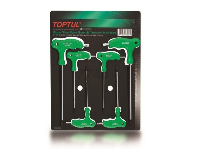 Набор ключей Torx T10-Т40 6 предметов TOPTUL (GAAS0602)