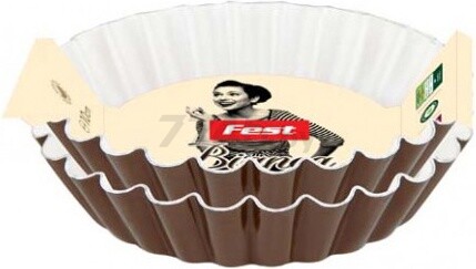 Набор форм для выпечки кекса 10х3 см FEST White Bianca 2 штуки (0061621)