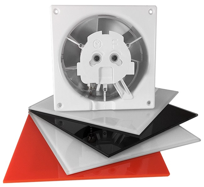 Вентилятор вытяжной накладной AIRROXY dRim 100HS-C161 с пластиковой белой матовой панелью - Фото 3