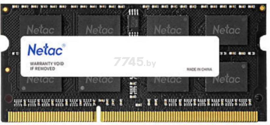 Оперативная память NETAC Basic 8G SODIMM DDR3L PC-12800 (NTBSD3N16SP-08)