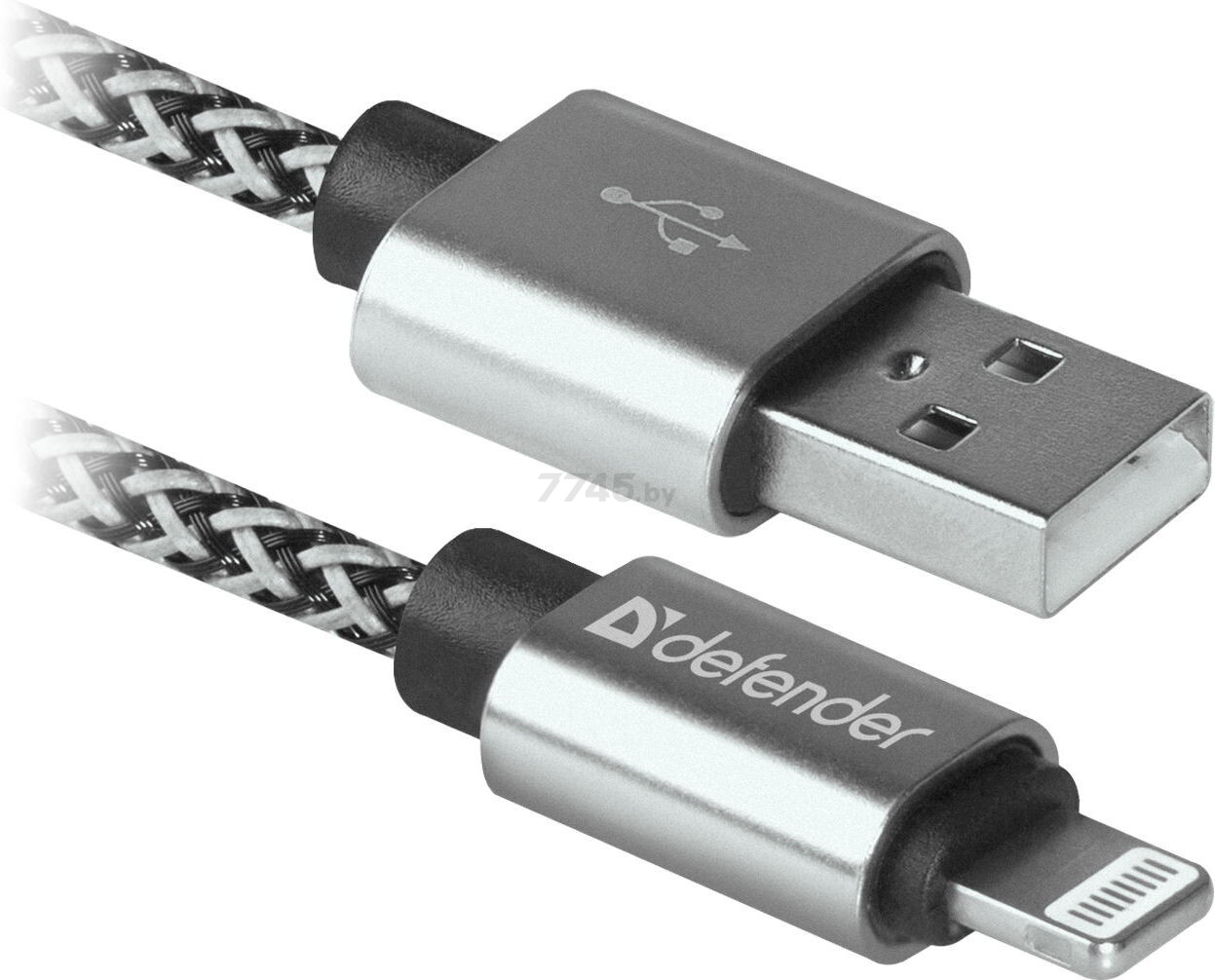 Кабель DEFENDER ACH01-03T PRO USB-A - Lightning белый (87809) - Фото 2