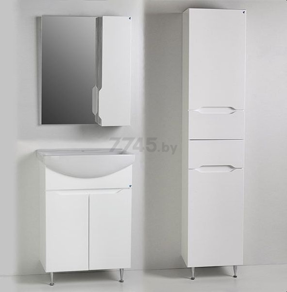 Шкаф с зеркалом для ванной АВН Роял 60 R (43.03) - Фото 4