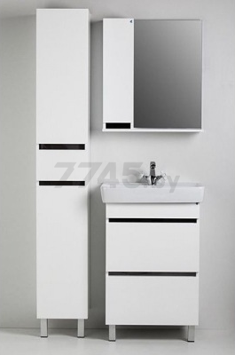 Шкаф с зеркалом для ванной АВН Бергамо 60 L (47.02-01) - Фото 11