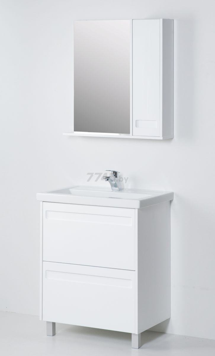 Шкаф с зеркалом для ванной АВН Турин 70 R (64.22) - Фото 3