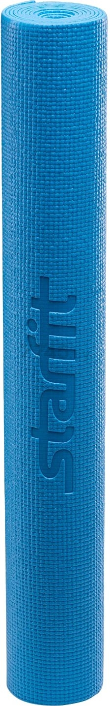 Коврик для йоги STARFIT FM-101 PVC синий 173x61x1 (FM-101-1-BL) - Фото 2