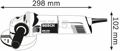Шлифмашина угловая (болгарка) BOSCH GWS 1400 Professional (0601824800) - Фото 3
