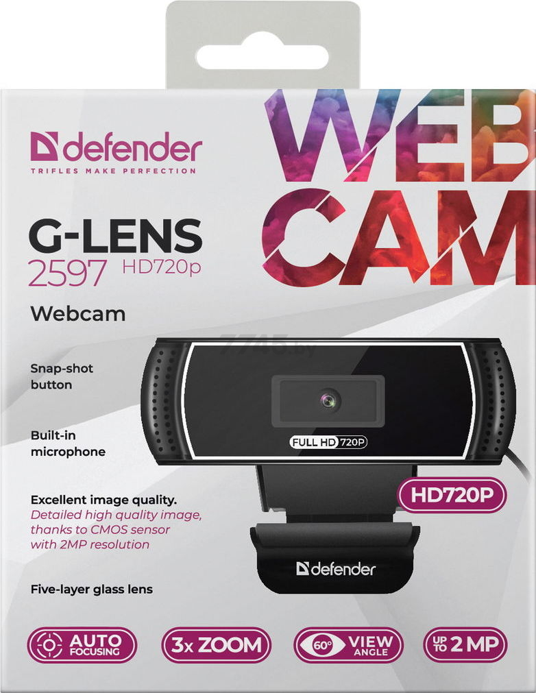 Веб-камера DEFENDER G-lens 2597 HD720p (63197) - Фото 8