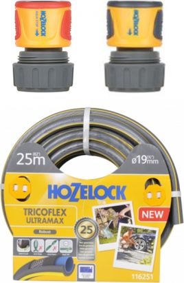 Шланг поливочный HOZELOCK Tricoflex Ultramax 3/4" 25 м с соединителями (116251*)