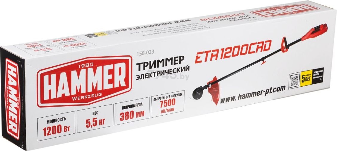Триммер электрический HAMMER FLEX ETR1200CRD (647931) - Фото 10