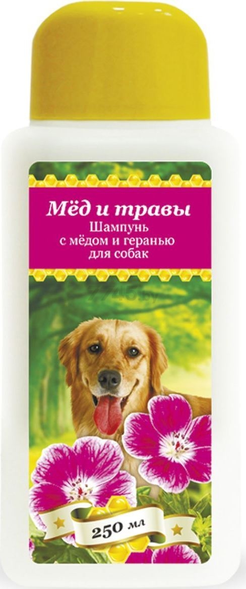 Шампунь для собак PCHELODAR Мед и травы с медом и геранью 250 мл (4607145631838)