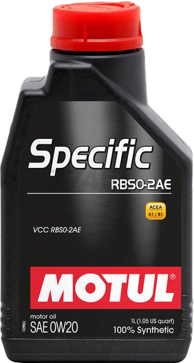 Моторное масло 0W20 синтетическое MOTUL Specific RBS0-2AE 1 л (106044)