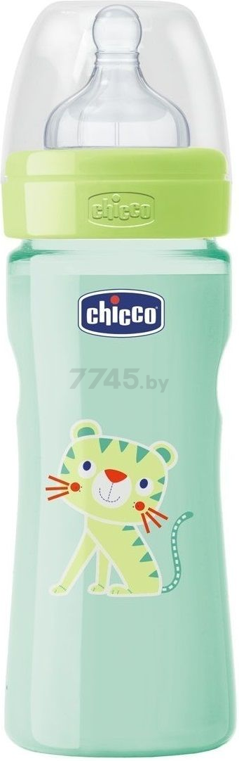 Бутылочка для кормления CHICCO Well-Being Унисекс Тигренок от 2 мес 250 мл (00020623330000)