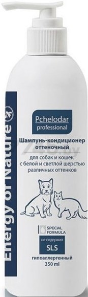 Шампунь-кондиционер для животных PCHELODAR Оттеночный 350 мл (4607145634327)
