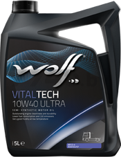 Моторное масло 10W40 полусинтетическое WOLF VitalTech Ultra 5 л (1227/5)
