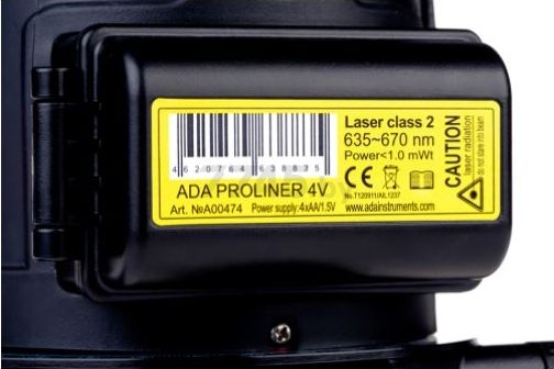 Уровень лазерный ADA INSTRUMENTS PROLiner 4V (A00474) - Фото 11