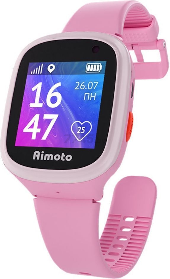 Умные часы детские Кнопка жизни AIMOTO Start 2 розовый - Фото 10