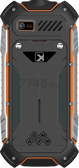 Мобильный телефон TEXET TM-530R черный/оранжевый - Фото 3