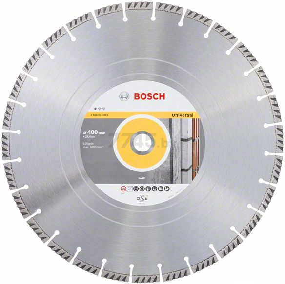 Круг алмазный 400х25,4 мм BOSCH Standard for Universal (2608615073)