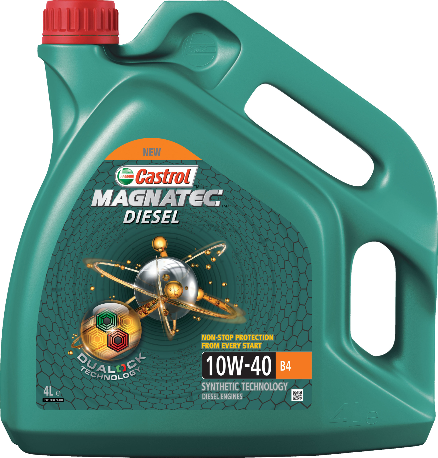 Моторное масло 10W40 полусинтетическое CASTROL Magnatec Diesel B4 4 л (15CA30)