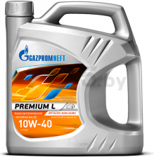 Моторное масло 10W40 полусинтетическое ГАЗПРОМНЕФТЬ Premium L 5 л (253140406)